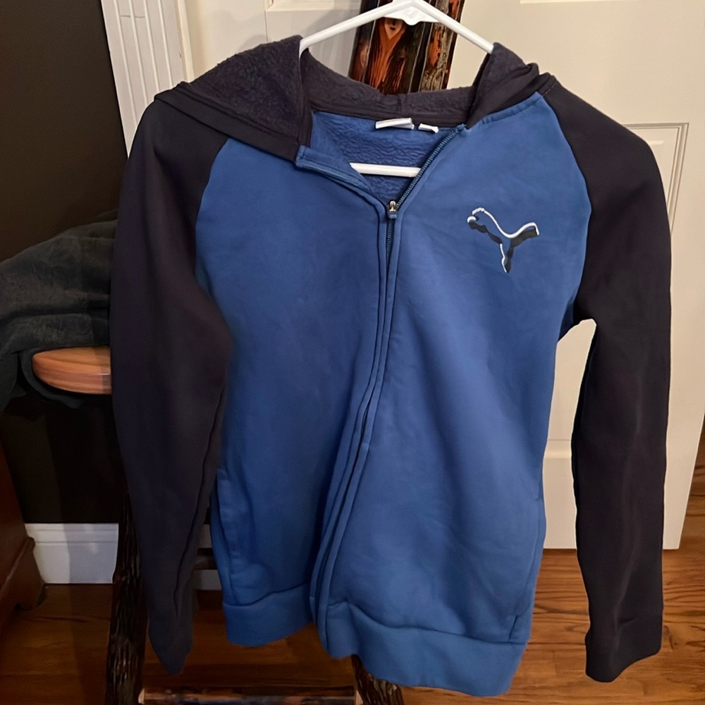 Puma brand zip up hoodie